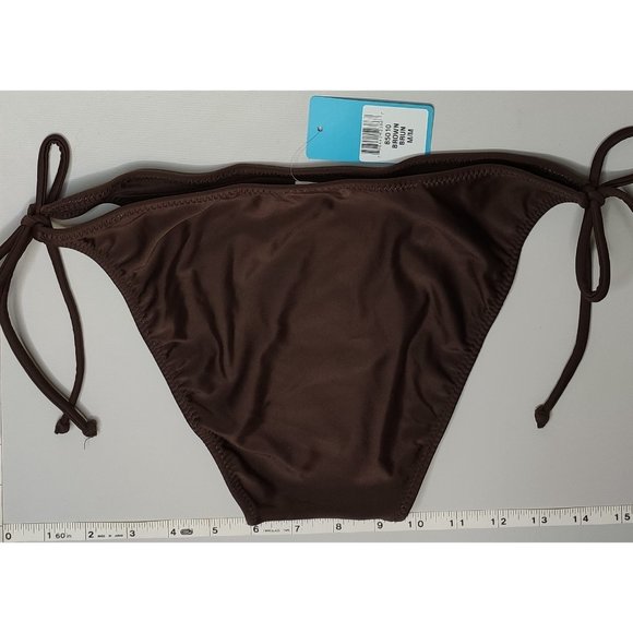 NWT California Waves Side Tie String Brown bikini bottom - Picture 2 of 7